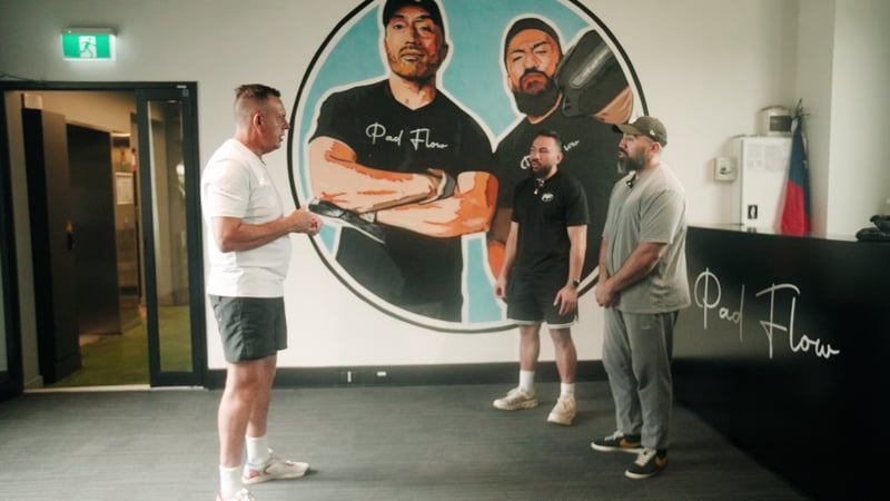 James Price with Gideon and Horrace Uelese