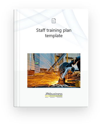 Staff training plan template cover 2022