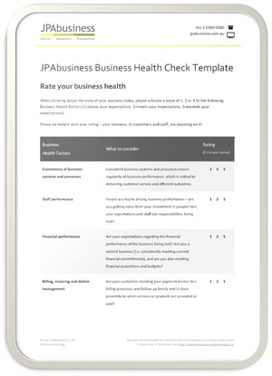 Business Health Check page 1 image