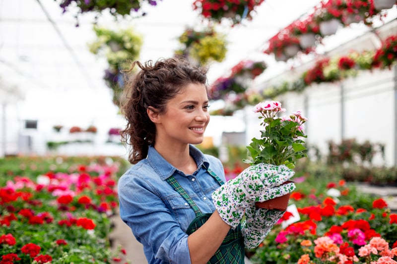 staff member working in nursery